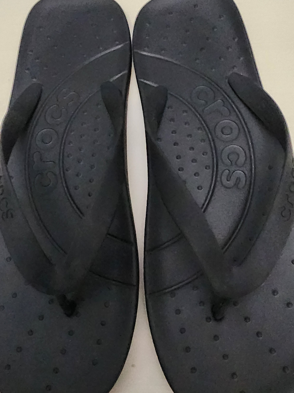 CROCS Women's Black Flip Flop Sandals